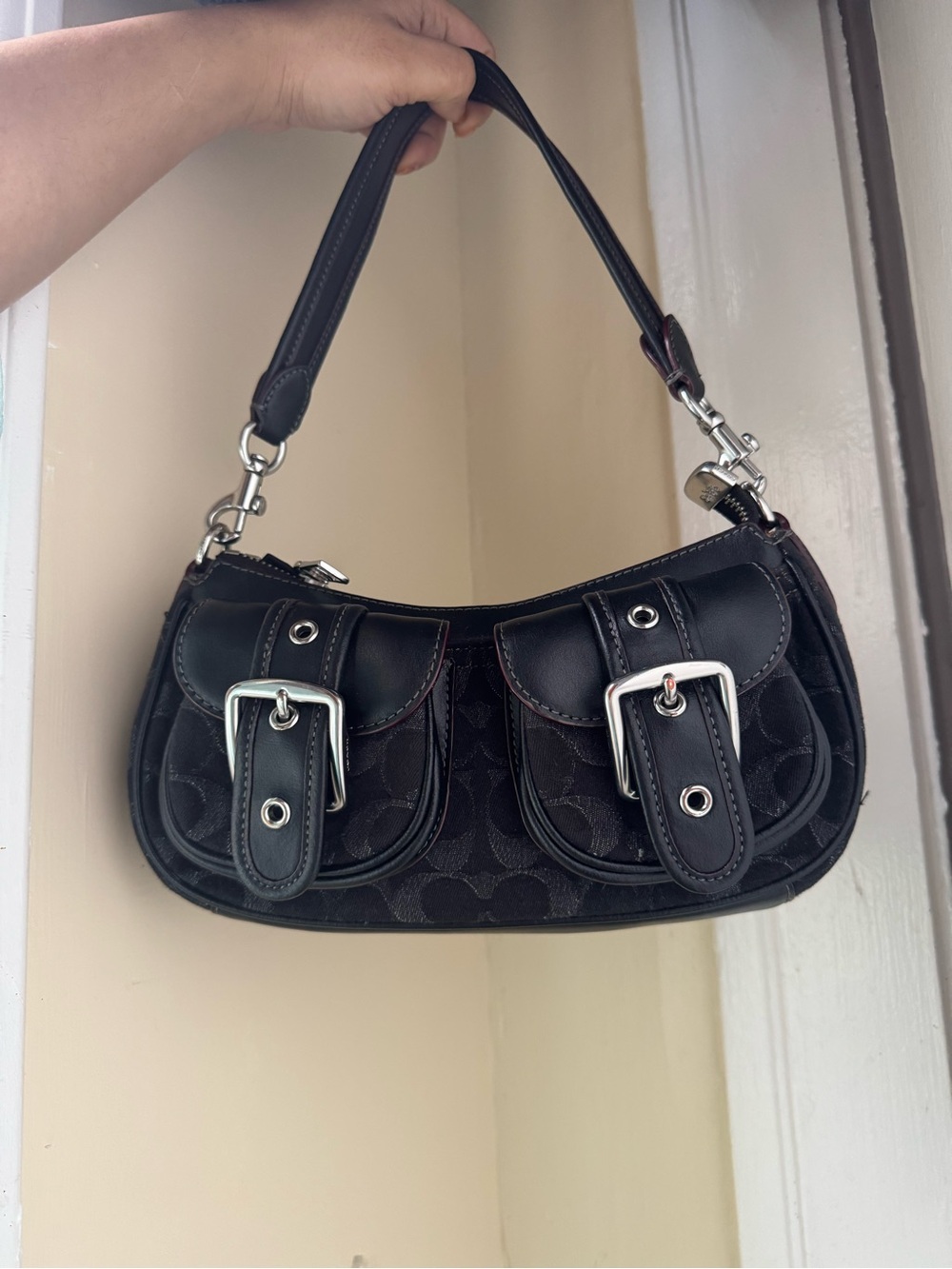 Coach Aston Mini Shoulder Bag with Buckle Pockets - Mini